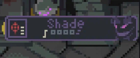 screenshot of Shade's unique HP bar